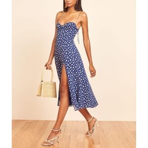 Reformation Moray Blue Juliette Dress